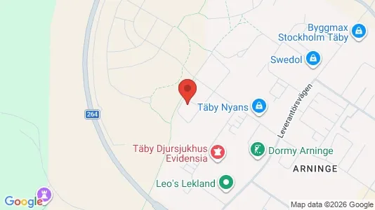 Apartments for rent i Täby - kort over placeringen