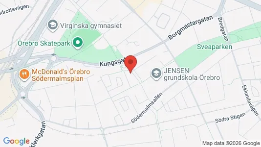 Apartments for rent i Örebro - kort over placeringen