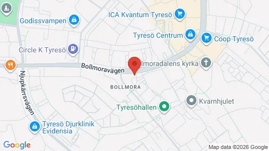 Apartments for rent i Tyresö - kort over placeringen