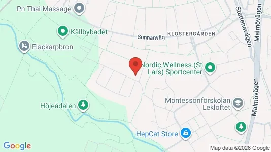 Apartments for rent i Lund - kort over placeringen