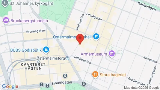 Apartments for rent i Östermalm - kort over placeringen
