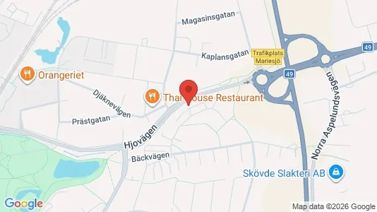 Apartments for rent i Skövde - kort over placeringen