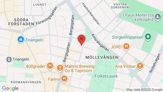 Apartments for rent i Malmö City - kort over placeringen
