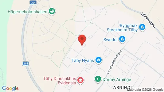 Apartments for rent i Täby - kort over placeringen