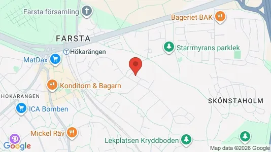 Apartments for rent i Stockholm South - kort over placeringen