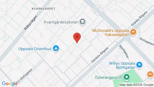 Apartments for rent i Uppsala - kort over placeringen