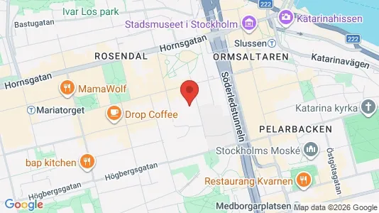 Apartments for rent i Södermalm - kort over placeringen