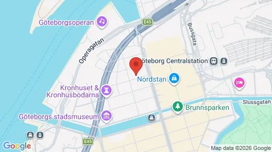 Apartments for rent i Gothenburg City Centre - kort over placeringen