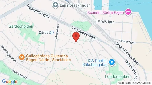 Apartments for rent i Gärdet/Djurgården - kort over placeringen