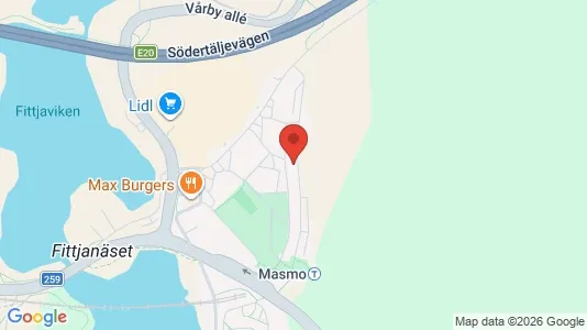 Apartments for rent i Huddinge - kort over placeringen