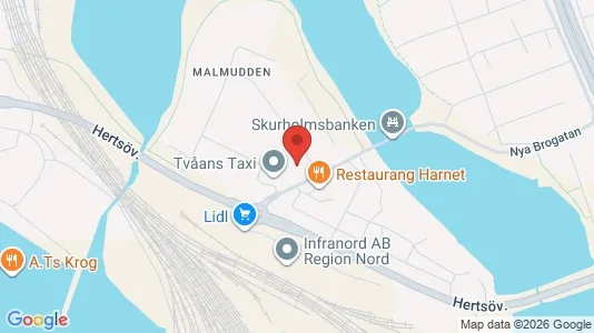 Apartments for rent i Luleå - kort over placeringen