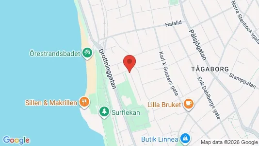 Apartments for rent i Helsingborg - kort over placeringen