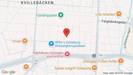 Apartments for rent i Lundby - kort over placeringen