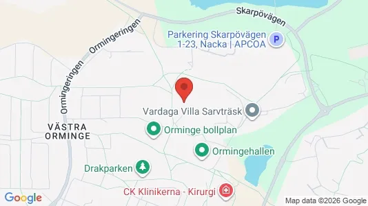 Apartments for rent i Nacka - kort over placeringen