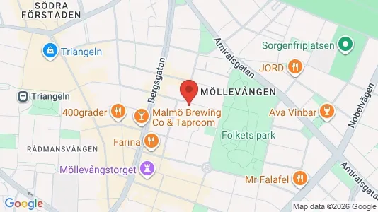Apartments for rent i Malmö City - kort over placeringen