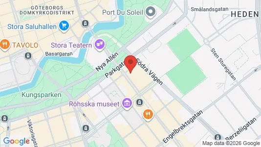 Apartments for rent i Gothenburg City Centre - kort over placeringen