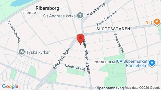 Apartments for rent i Malmö City - kort over placeringen