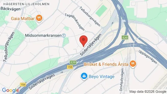 Apartments for rent i Stockholm South - kort over placeringen