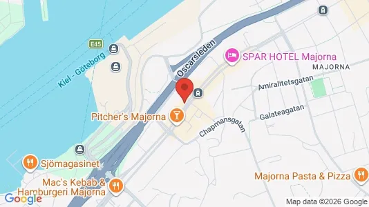 Apartments for rent i Majorna-Linné - kort over placeringen