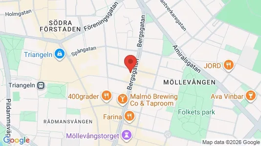 Apartments for rent i Malmö City - kort over placeringen