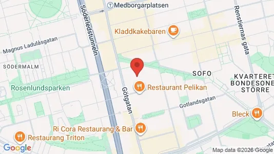 Apartments for rent i Södermalm - kort over placeringen