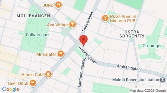 Apartments for rent i Malmö City - kort over placeringen
