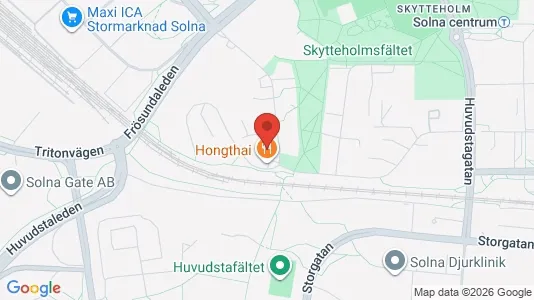 Apartments for rent i Solna - kort over placeringen