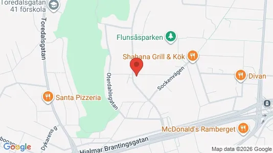 Apartments for rent i Lundby - kort over placeringen