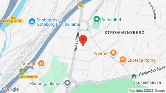 Apartments for rent i Örgryte-Härlanda - kort over placeringen