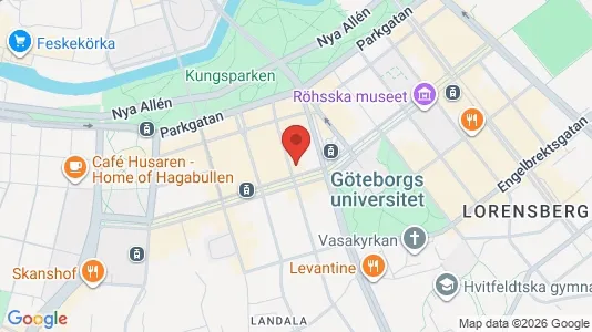 Apartments for rent i Gothenburg City Centre - kort over placeringen