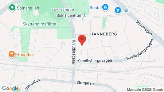 Apartments for rent i Solna - kort over placeringen
