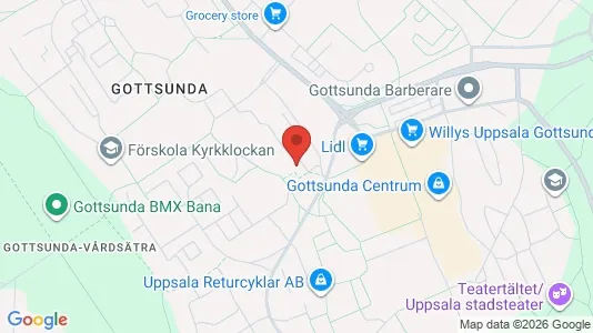 Apartments for rent i Uppsala - kort over placeringen