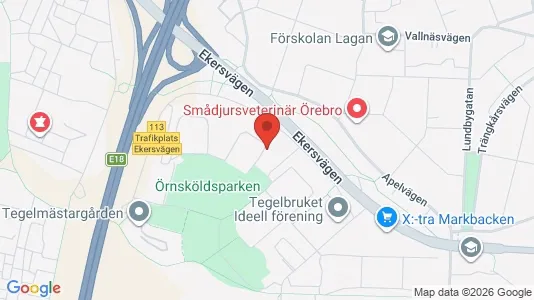 Apartments for rent i Örebro - kort over placeringen