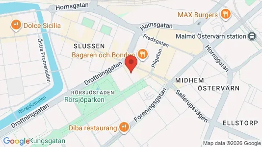 Apartments for rent i Malmö City - kort over placeringen