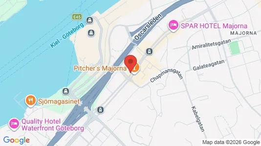 Apartments for rent i Majorna-Linné - kort over placeringen