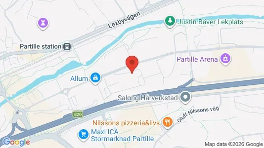 Apartments for rent i Partille - kort over placeringen