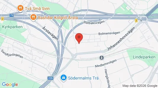 Apartments for rent i Hammarbyhamnen - kort over placeringen