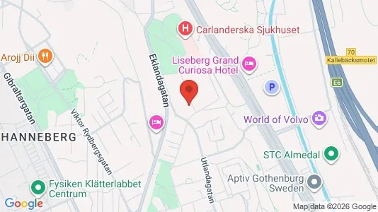 Apartments for rent i Johanneberg - kort over placeringen
