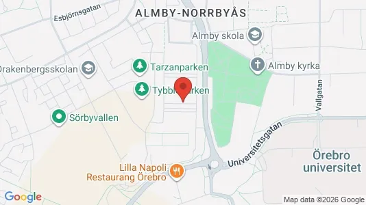 Apartments for rent i Örebro - kort over placeringen