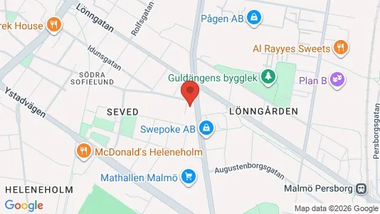 Apartments for rent i Sofielund - kort over placeringen
