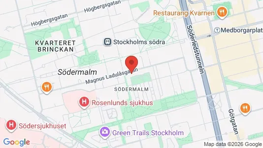 Apartments for rent i Södermalm - kort over placeringen