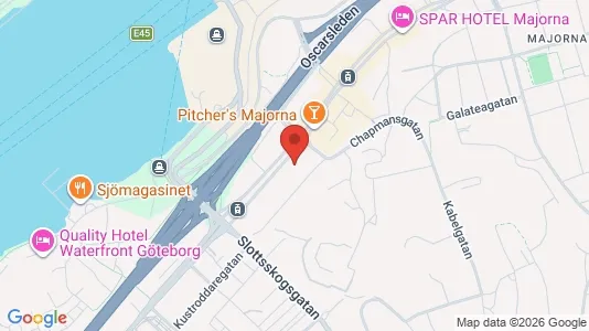 Apartments for rent i Majorna-Linné - kort over placeringen