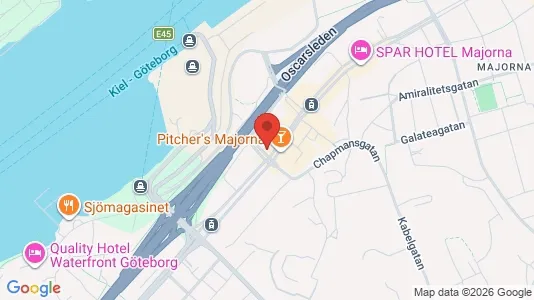Apartments for rent i Majorna-Linné - kort over placeringen