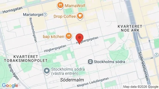 Apartments for rent i Södermalm - kort over placeringen