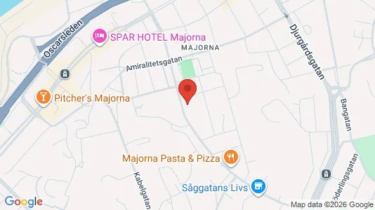 Apartments for rent i Majorna-Linné - kort over placeringen