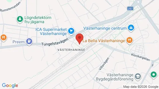 Apartments for rent i Haninge - kort over placeringen