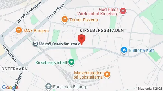 Apartments for rent i Kirseberg - kort over placeringen