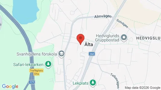 Apartments for rent i Nacka - kort over placeringen