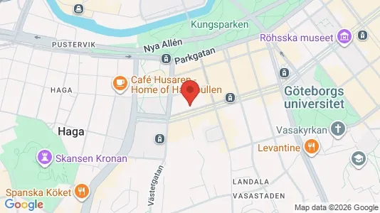 Apartments for rent i Gothenburg City Centre - kort over placeringen