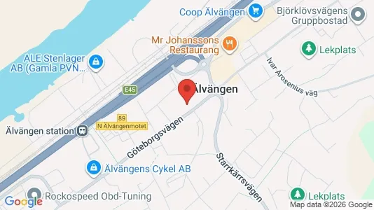 Apartments for rent i Ale - kort over placeringen